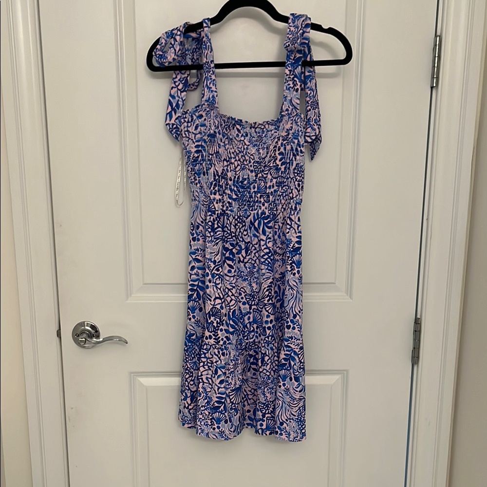 Lilly Pulitzer Blue and Pink Mini Sundress